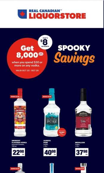 Real Canadian Liquorstore Flyer - October 25, 2023 - October 29, 2023.