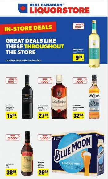 Real Canadian Liquorstore Flyer - October 30, 2023 - November 08, 2023.