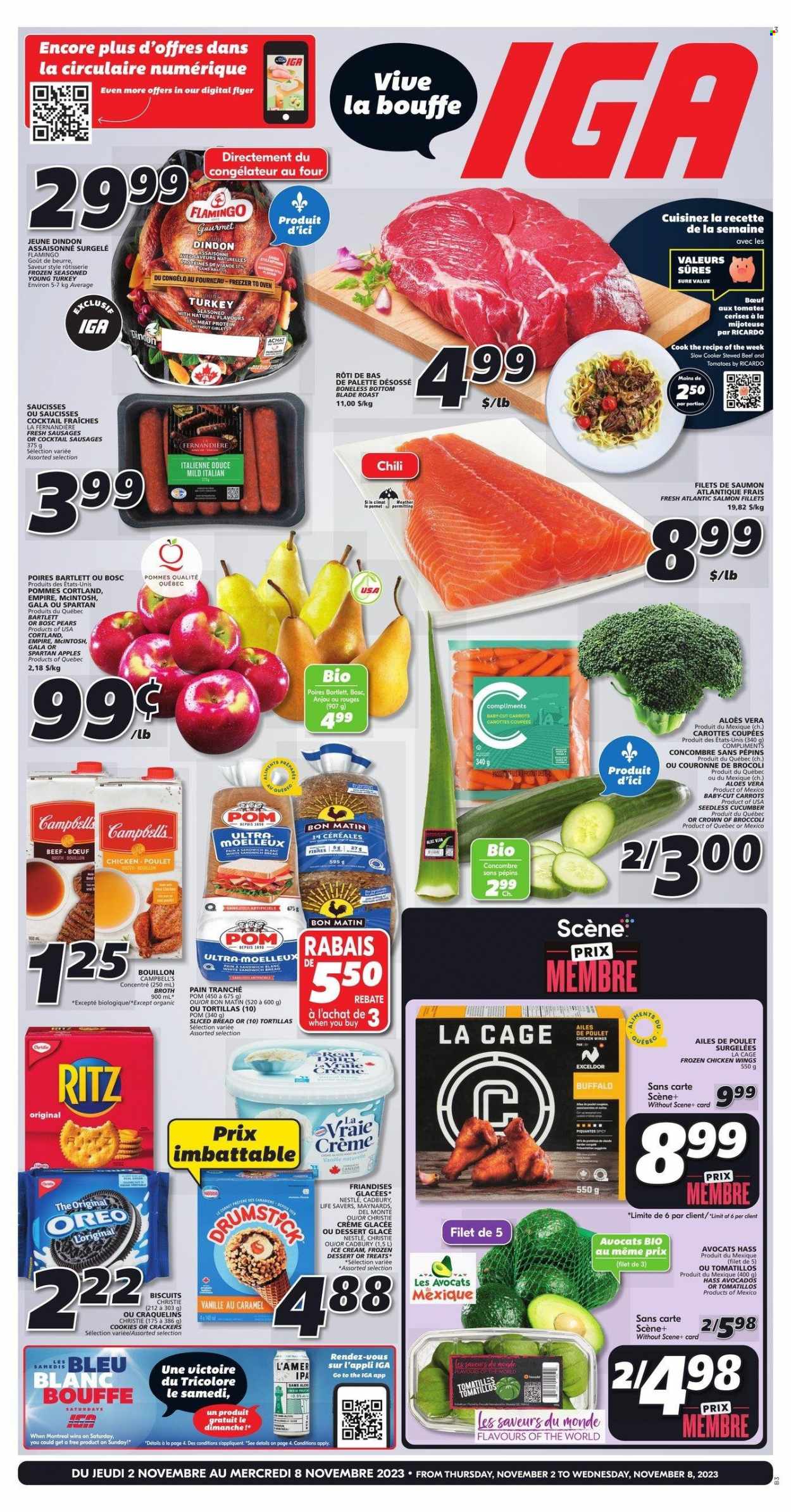 IGA flyer - November 02, 2023 - November 08, 2023. Page 1