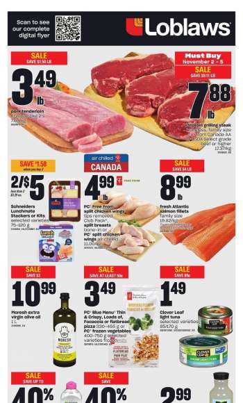 Circulaire Loblaws - 02 Novembre 2023 - 08 Novembre 2023.