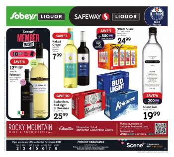 Circulaire Sobeys Liquor - 02 Novembre 2023 - 08 Novembre 2023.