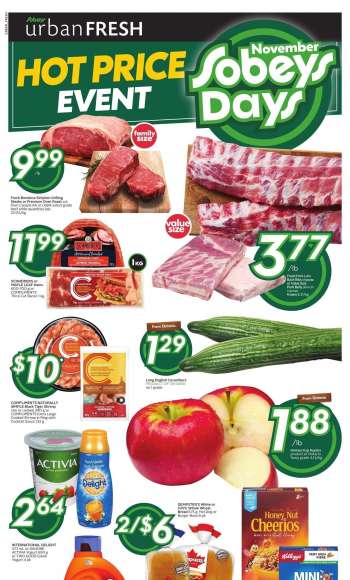 Circulaire Sobeys Urban Fresh - 09 Novembre 2023 - 15 Novembre 2023.