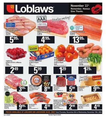 Circulaire Loblaws - 09 Novembre 2023 - 15 Novembre 2023.