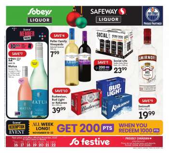 Sobeys Liquor Flyer - November 16, 2023 - November 22, 2023.