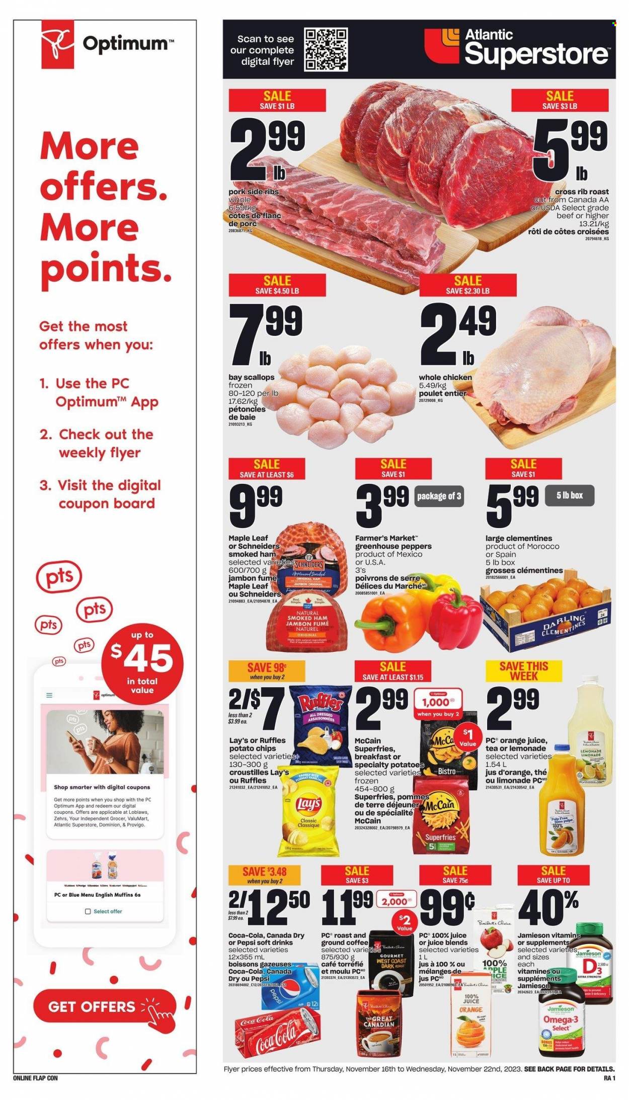 Atlantic Superstore flyer - November 16, 2023 - November 22, 2023. Page 1