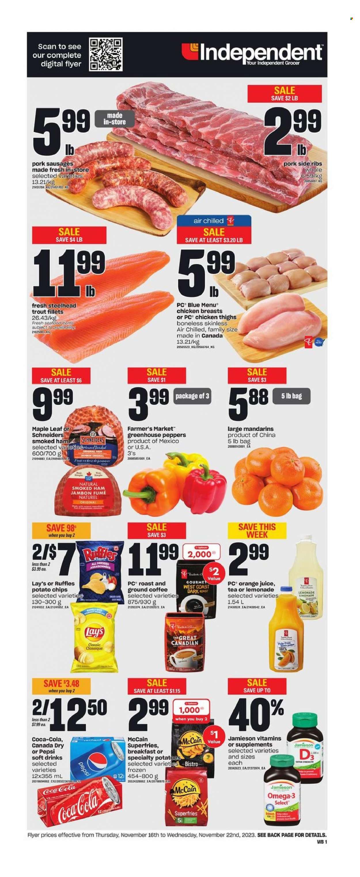 Independent flyer - November 16, 2023 - November 22, 2023. Page 1