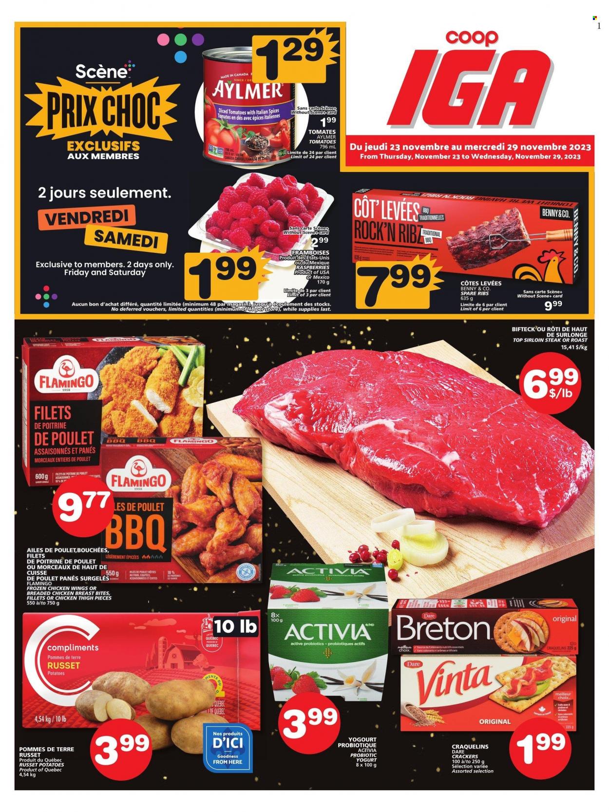 IGA flyer - November 23, 2023 - November 29, 2023. Page 1