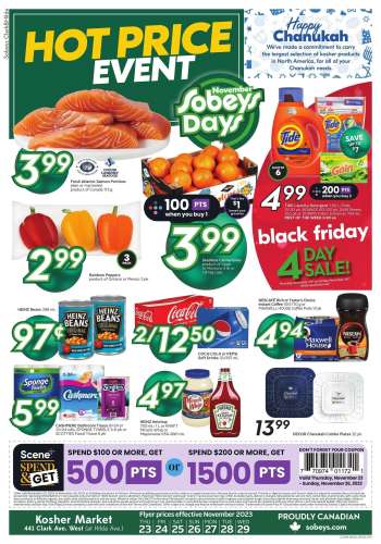 Circulaire Sobeys - 23 Novembre 2023 - 29 Novembre 2023.