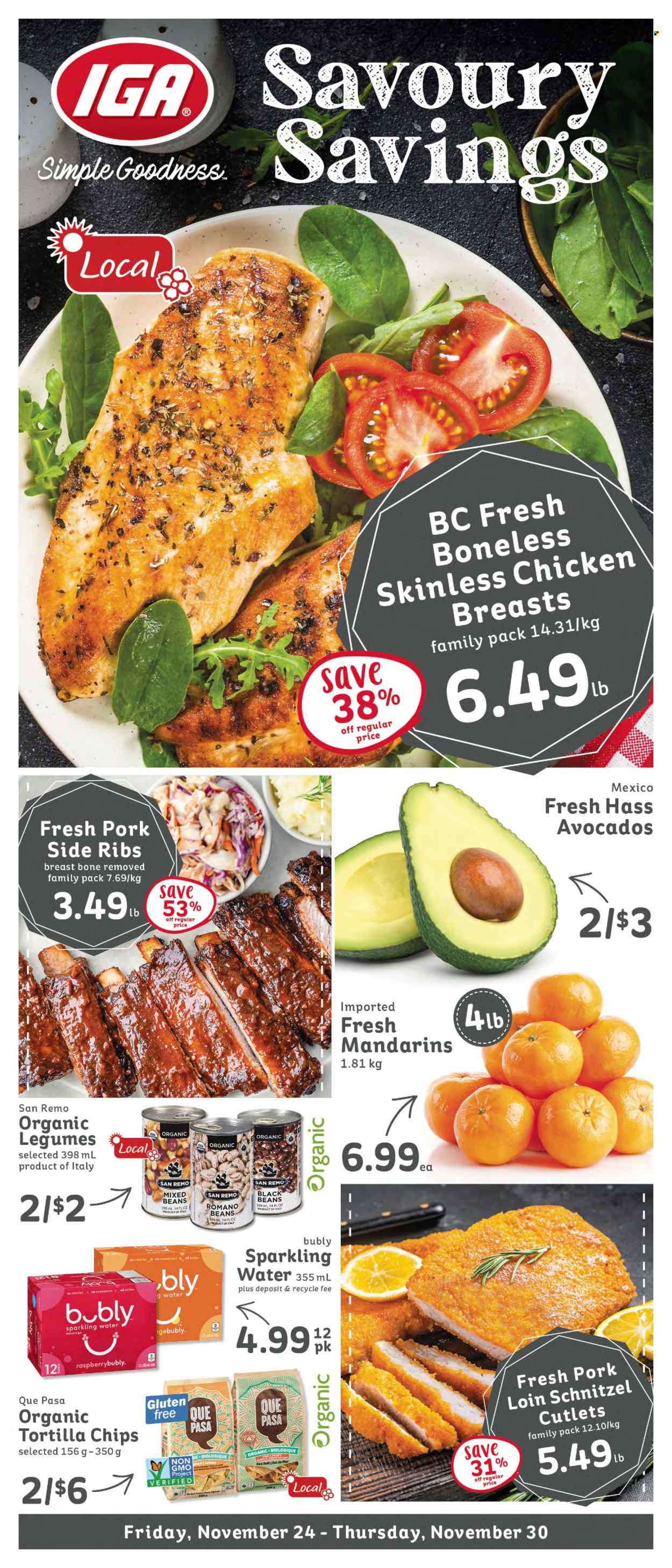 IGA Simple Goodness flyer - November 24, 2023 - November 30, 2023. Page 1