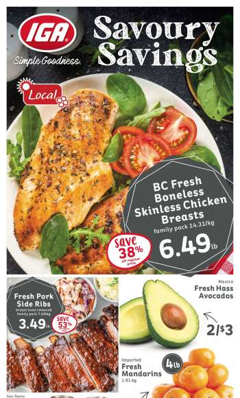 IGA Simple Goodness Flyer - November 24, 2023 - November 30, 2023.