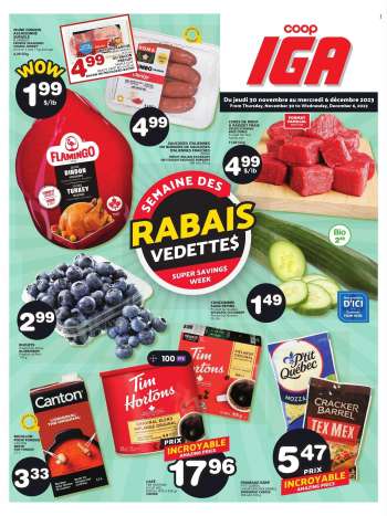 Circulaire IGA - 30 Novembre 2023 - 06 Décembre 2023.