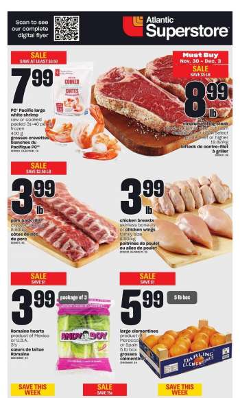 Atlantic Superstore Flyer - November 30, 2023 - December 06, 2023.