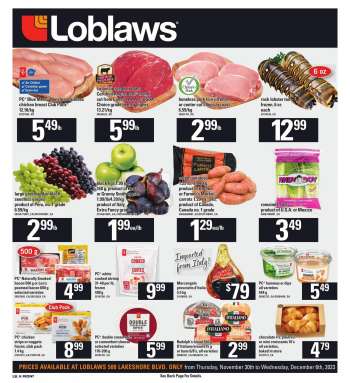 Circulaire Loblaws - 30 Novembre 2023 - 06 Décembre 2023.