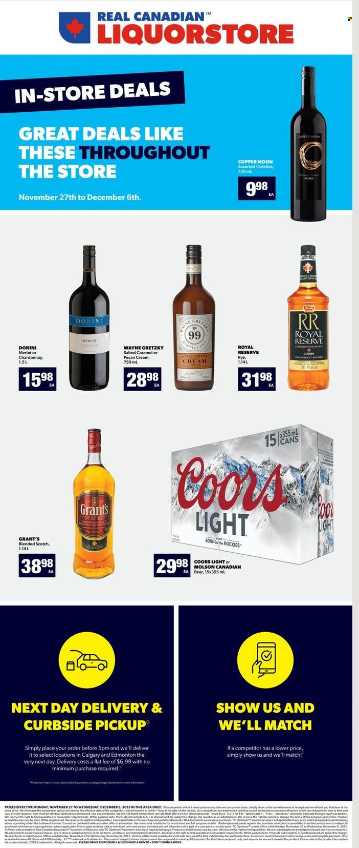 Real Canadian Liquorstore flyer - November 27, 2023 - December 06, 2023. Page 1