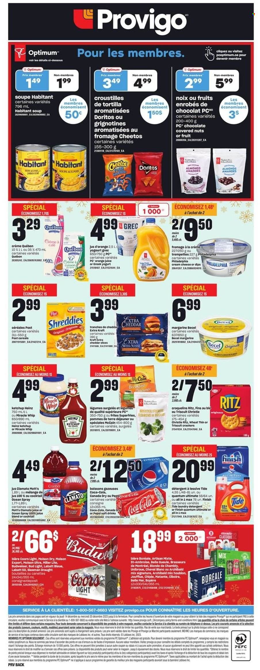 Provigo flyer - December 14, 2023 - December 20, 2023. Page 1