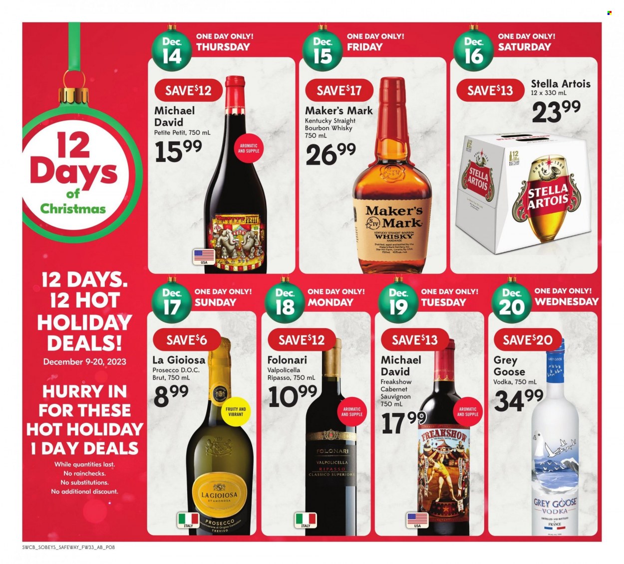 Sobeys Liquor flyer - December 14, 2023 - December 20, 2023. Page 9
