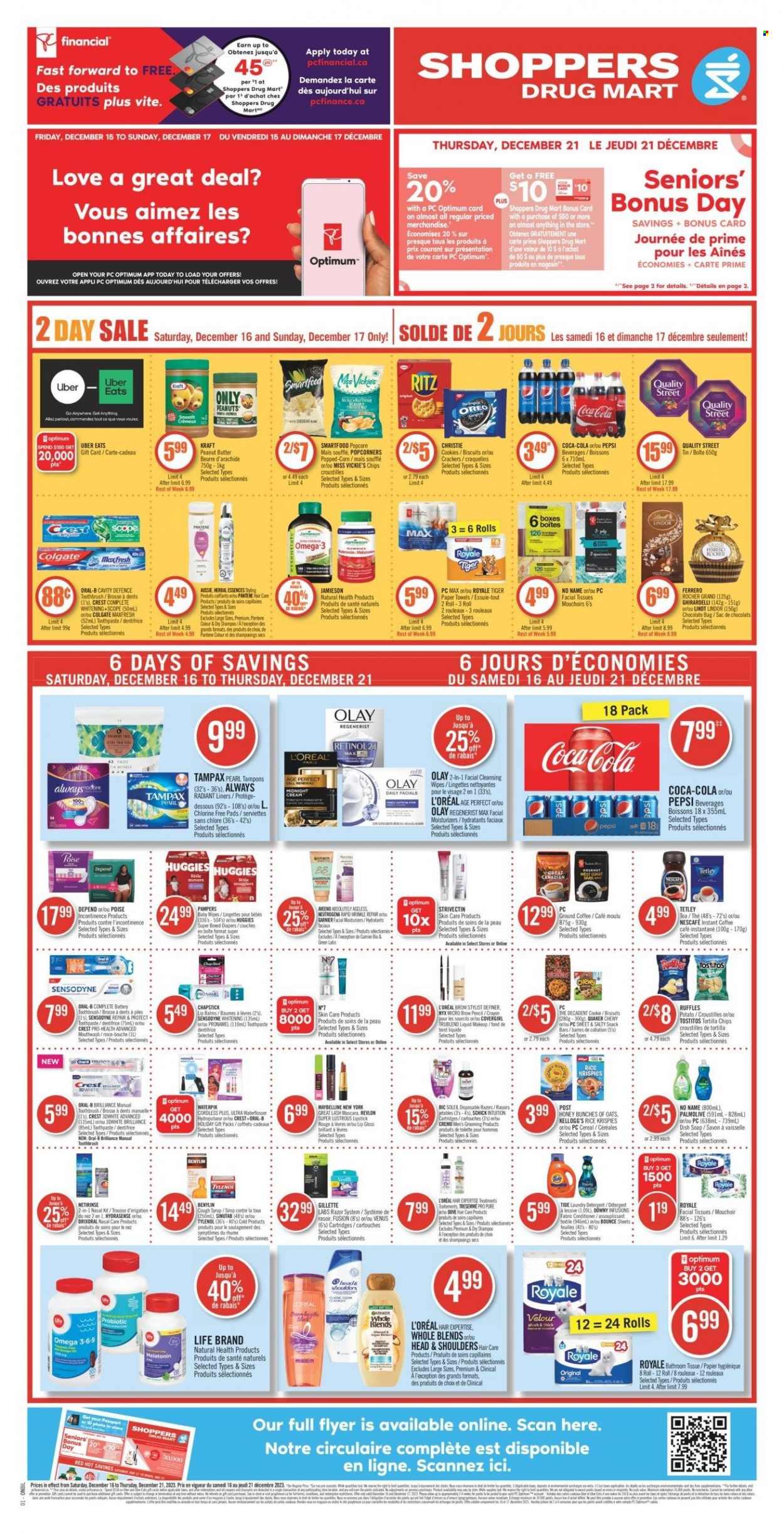 Shoppers Drug Mart flyer - December 16, 2023 - December 21, 2023. Page 1