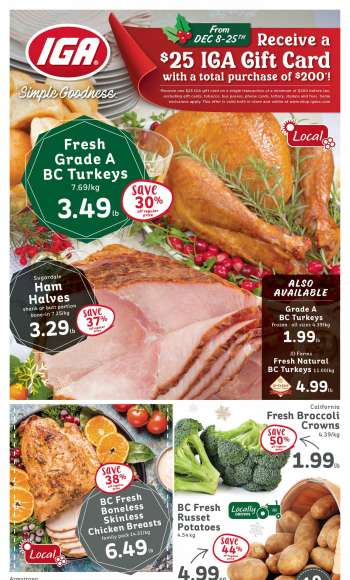 IGA Simple Goodness Flyer - December 15, 2023 - December 21, 2023.