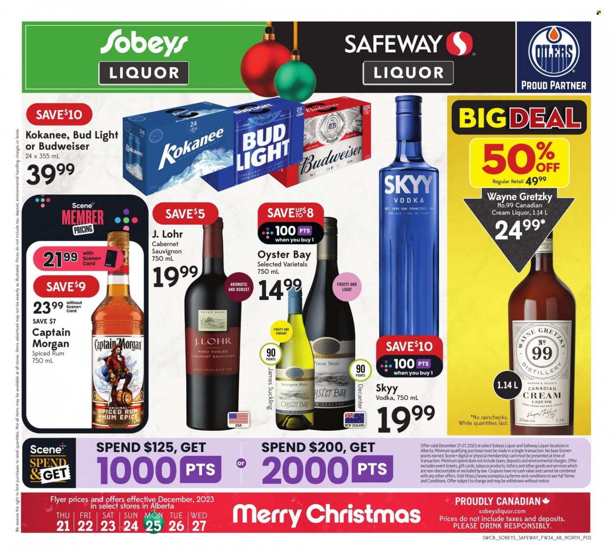 Sobeys Liquor flyer - December 21, 2023 - December 27, 2023. Page 1
