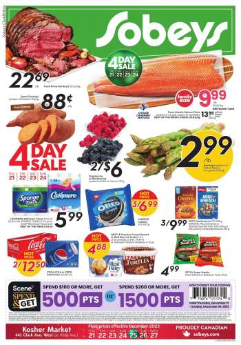 Circulaire Sobeys - 21 Décembre 2023 - 27 Décembre 2023.