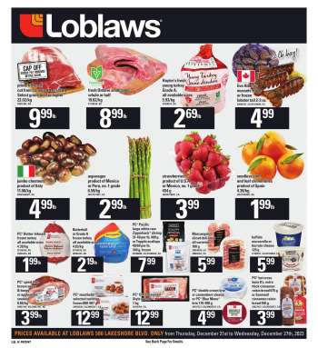 Circulaire Loblaws - 21 Décembre 2023 - 27 Décembre 2023.