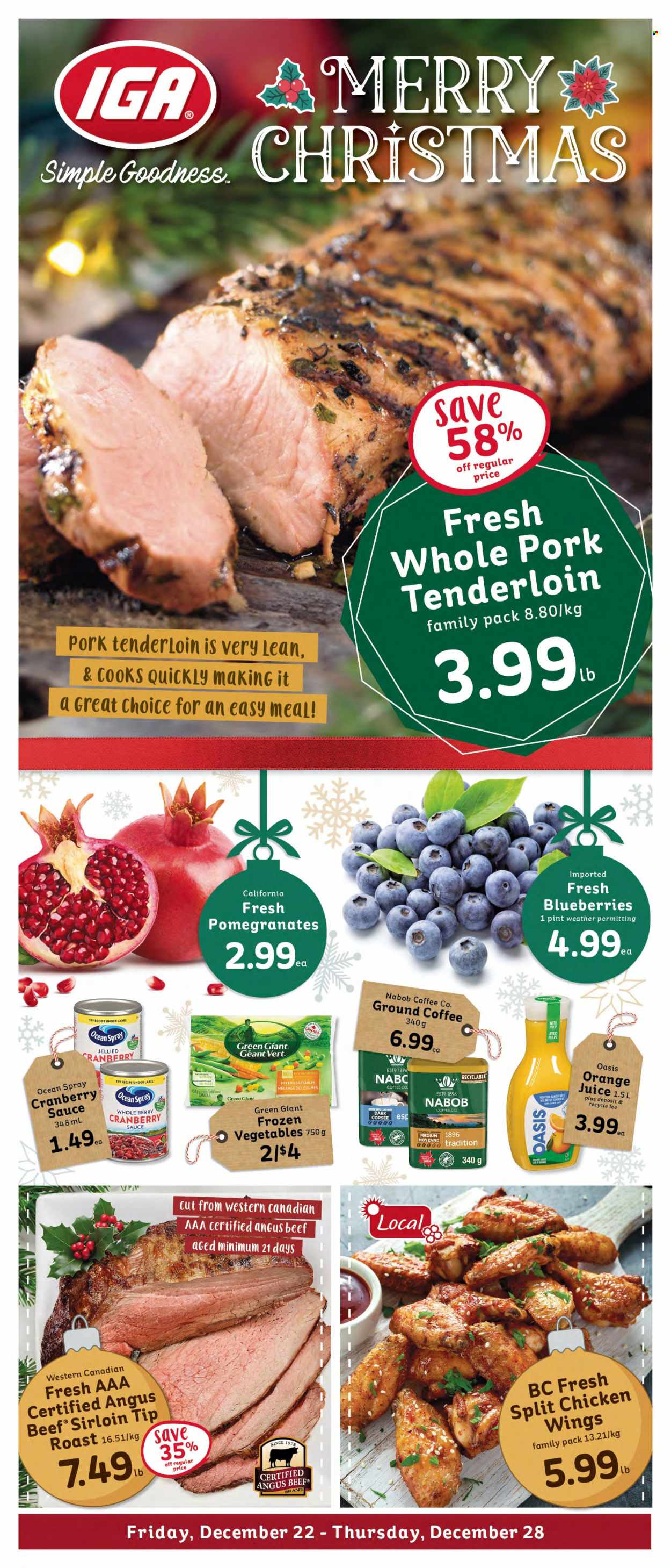 IGA Simple Goodness flyer - December 22, 2023 - December 28, 2023. Page 1