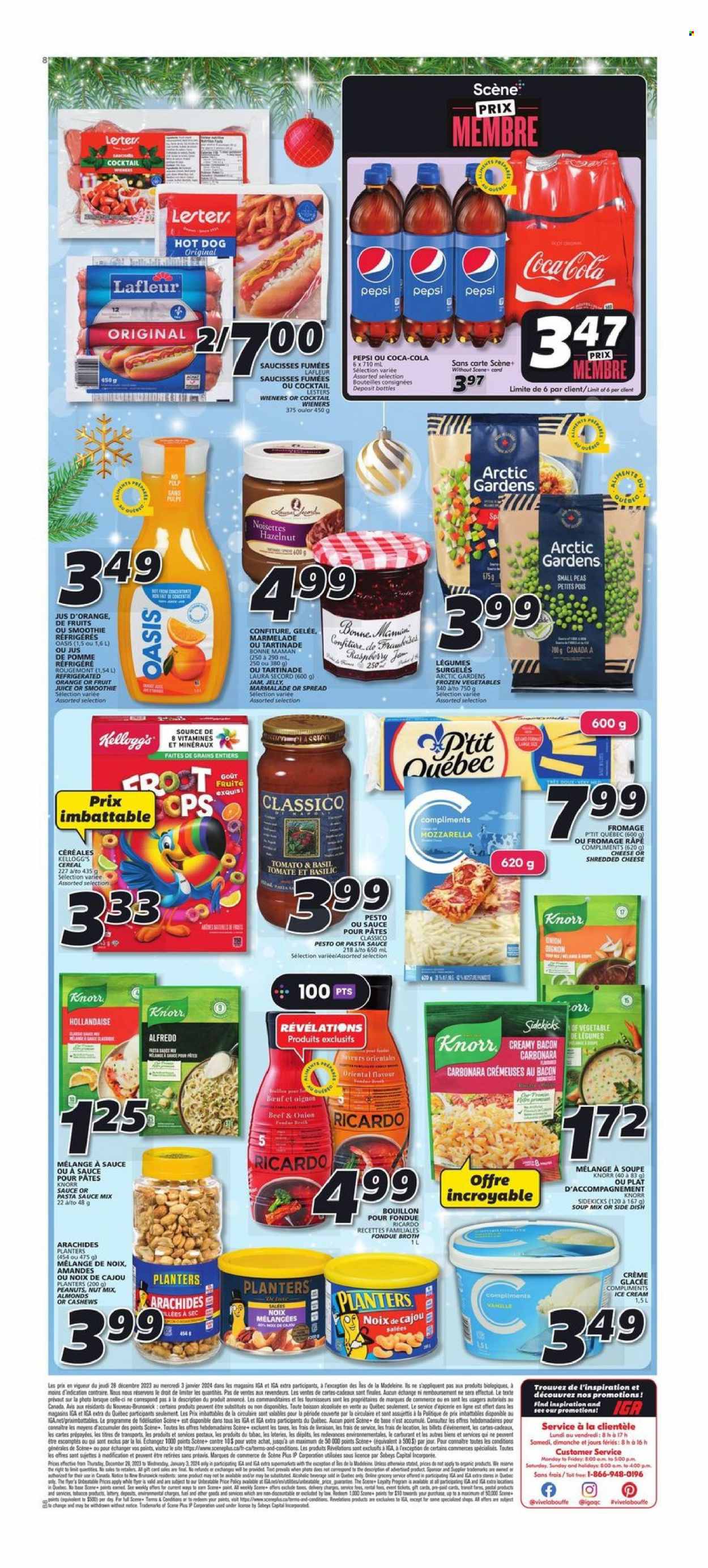 IGA flyer - December 28, 2023 - January 03, 2024. Page 2