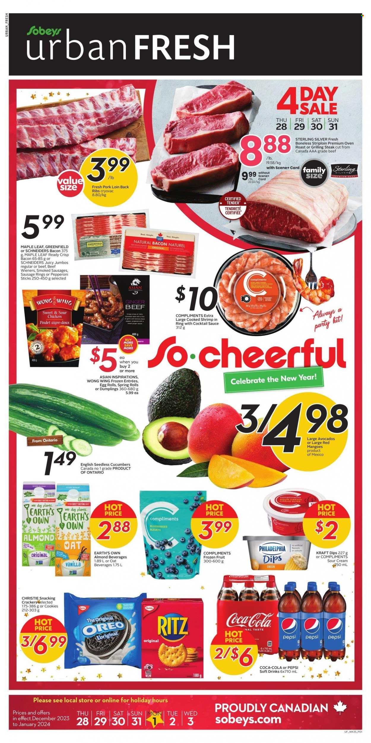 Sobeys Urban Fresh flyer - December 28, 2023 - January 03, 2024. Page 1