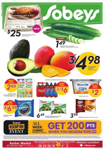 Circulaire Sobeys - 28 Décembre 2023 - 03 Janvier 2024.