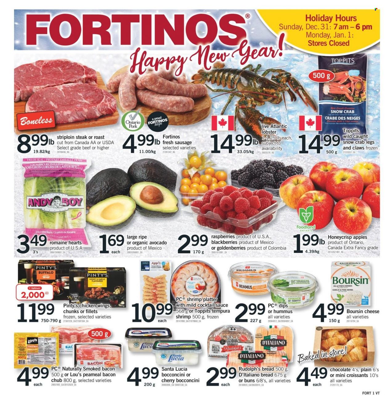 Fortinos flyer - December 28, 2023 - January 03, 2024. Page 1