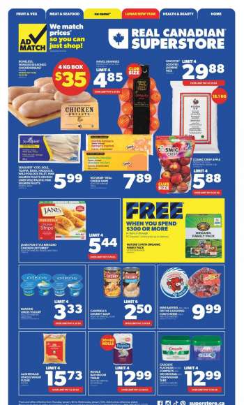 Circulaire Real Canadian Superstore - 04 Janvier 2024 - 10 Janvier 2024.