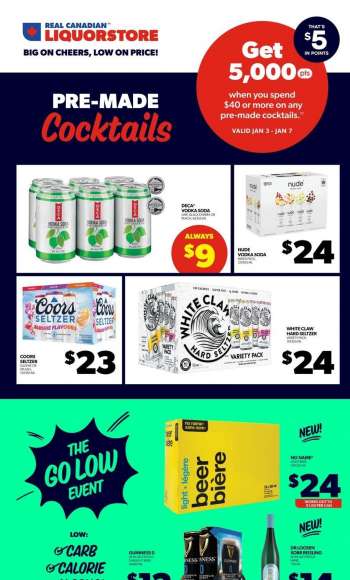 Real Canadian Liquorstore Flyer - January 03, 2024 - January 07, 2024.