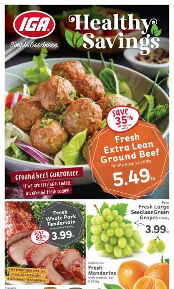 IGA Simple Goodness Flyer - January 05, 2024 - January 11, 2024.