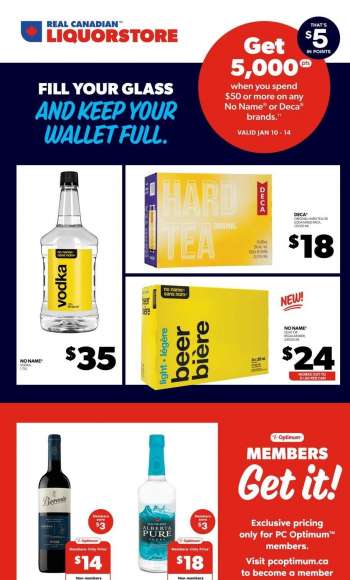 Circulaire Real Canadian Liquorstore - 10 Janvier 2024 - 14 Janvier 2024.