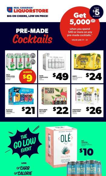 Real Canadian Liquorstore Flyer - January 17, 2024 - January 21, 2024.