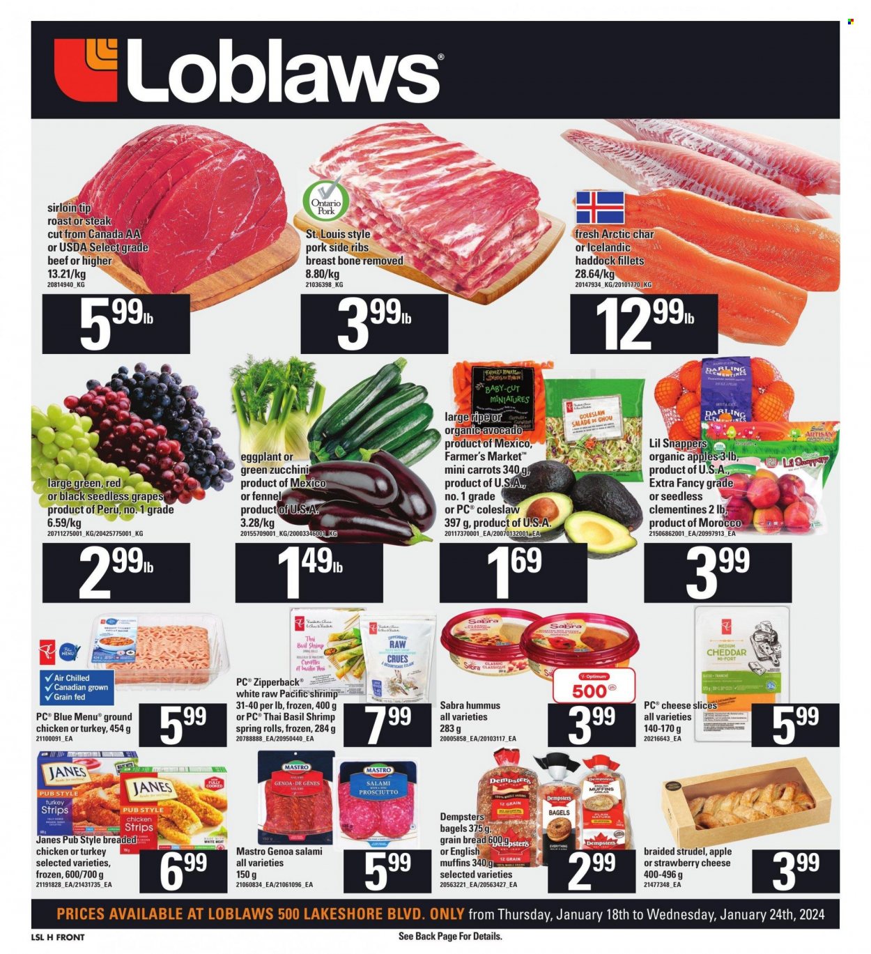 Loblaws flyer - January 18, 2024 - January 24, 2024. Page 1