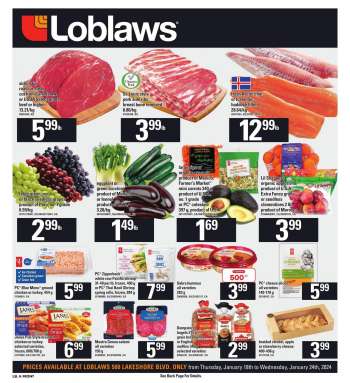 Circulaire Loblaws - 18 Janvier 2024 - 24 Janvier 2024.