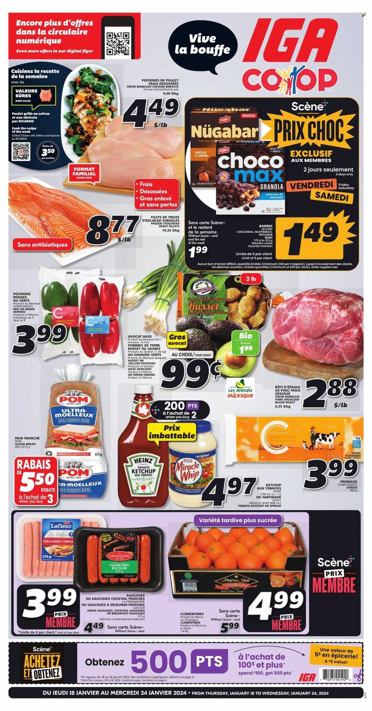 IGA flyer - January 18, 2024 - January 24, 2024. Page 1