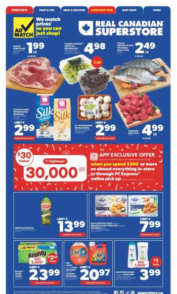 Circulaire Real Canadian Superstore - 25 Janvier 2024 - 31 Janvier 2024.