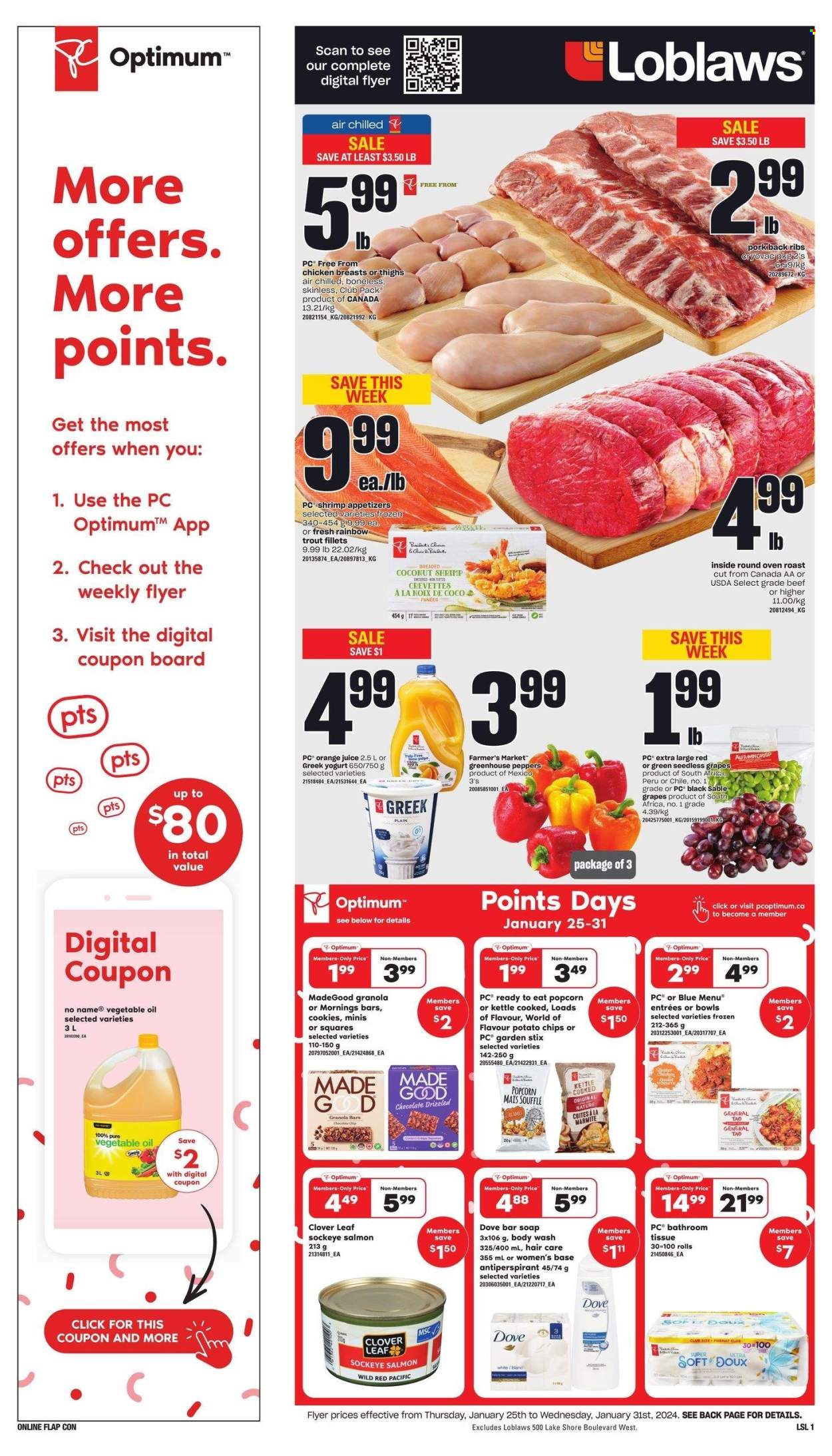 Loblaws flyer - January 25, 2024 - January 31, 2024. Page 1