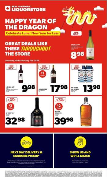 Real Canadian Liquorstore Flyer - February 05, 2024 - February 07, 2024.
