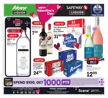 Sobeys Liquor Flyer - February 08, 2024 - February 14, 2024.
