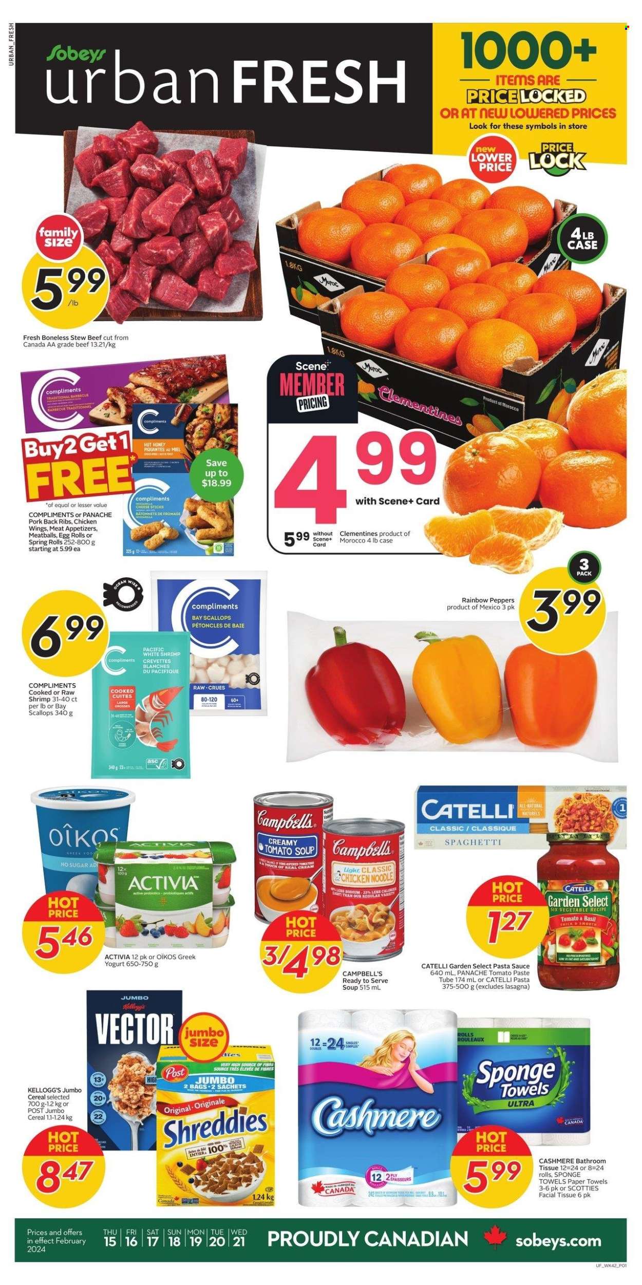 Sobeys Urban Fresh flyer - February 15, 2024 - February 21, 2024. Page 1