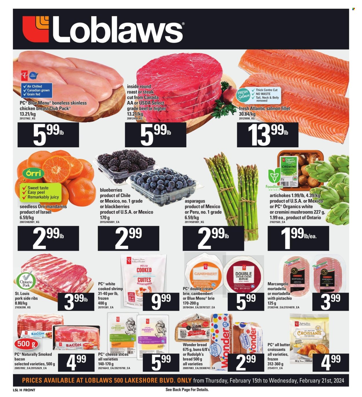 Loblaws flyer - February 15, 2024 - February 21, 2024. Page 1