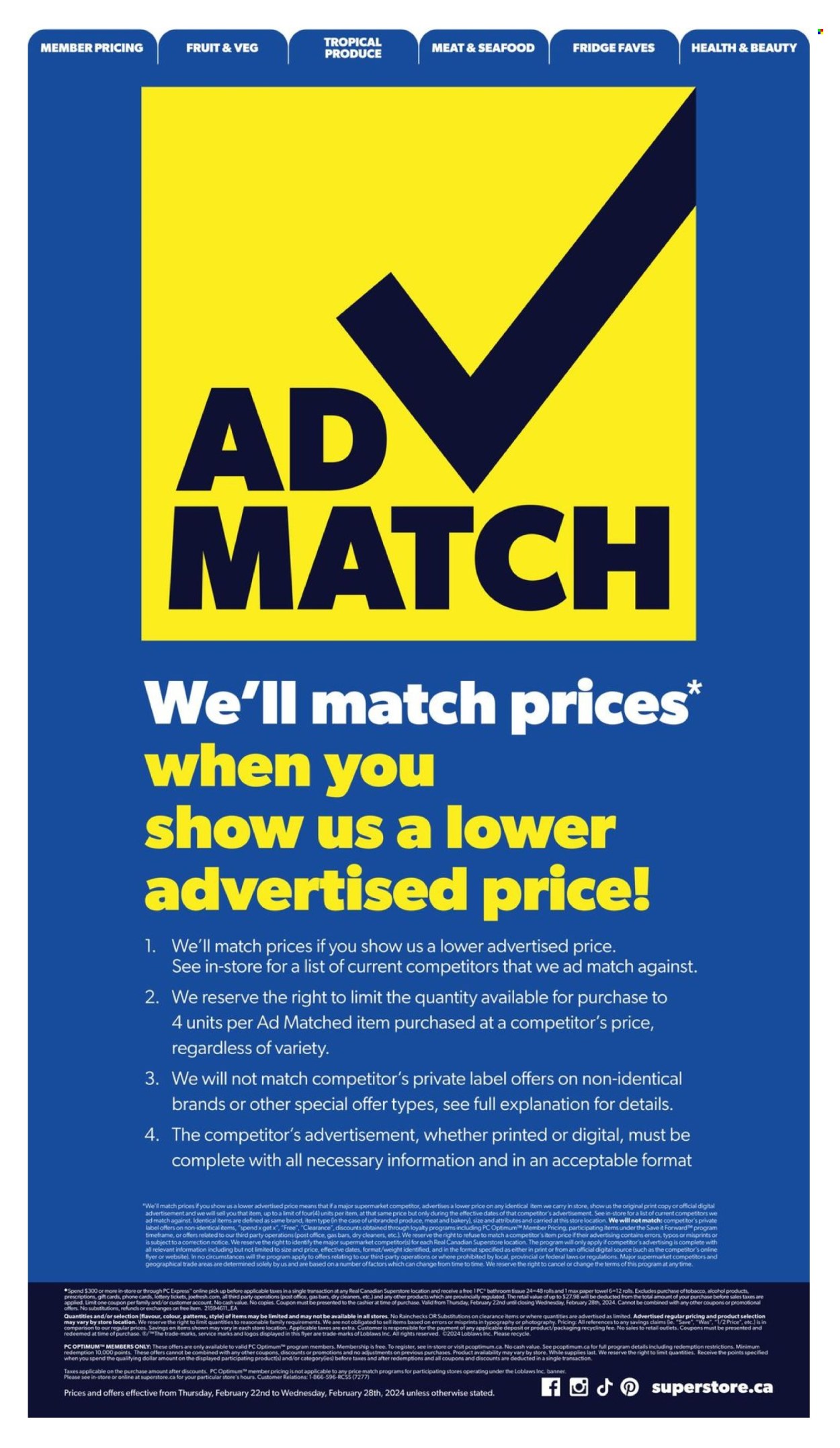 Real Canadian Superstore flyer - February 22, 2024 - February 28, 2024. Page 22
