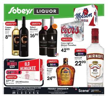 Sobeys Liquor Flyer - February 29, 2024 - March 06, 2024.