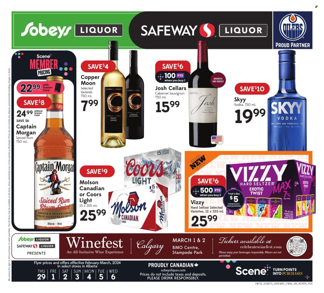 Sobeys Liquor flyer - February 29, 2024 - March 06, 2024. Page 1