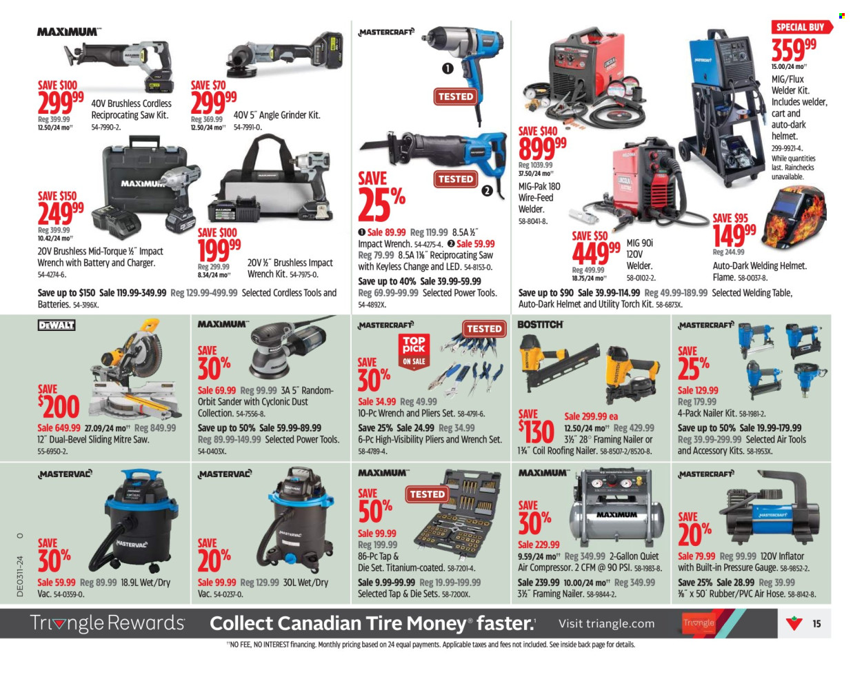 CANADIAN TIRE flyer • Weekly Flyer • From Friday March 08, 2024 page 15