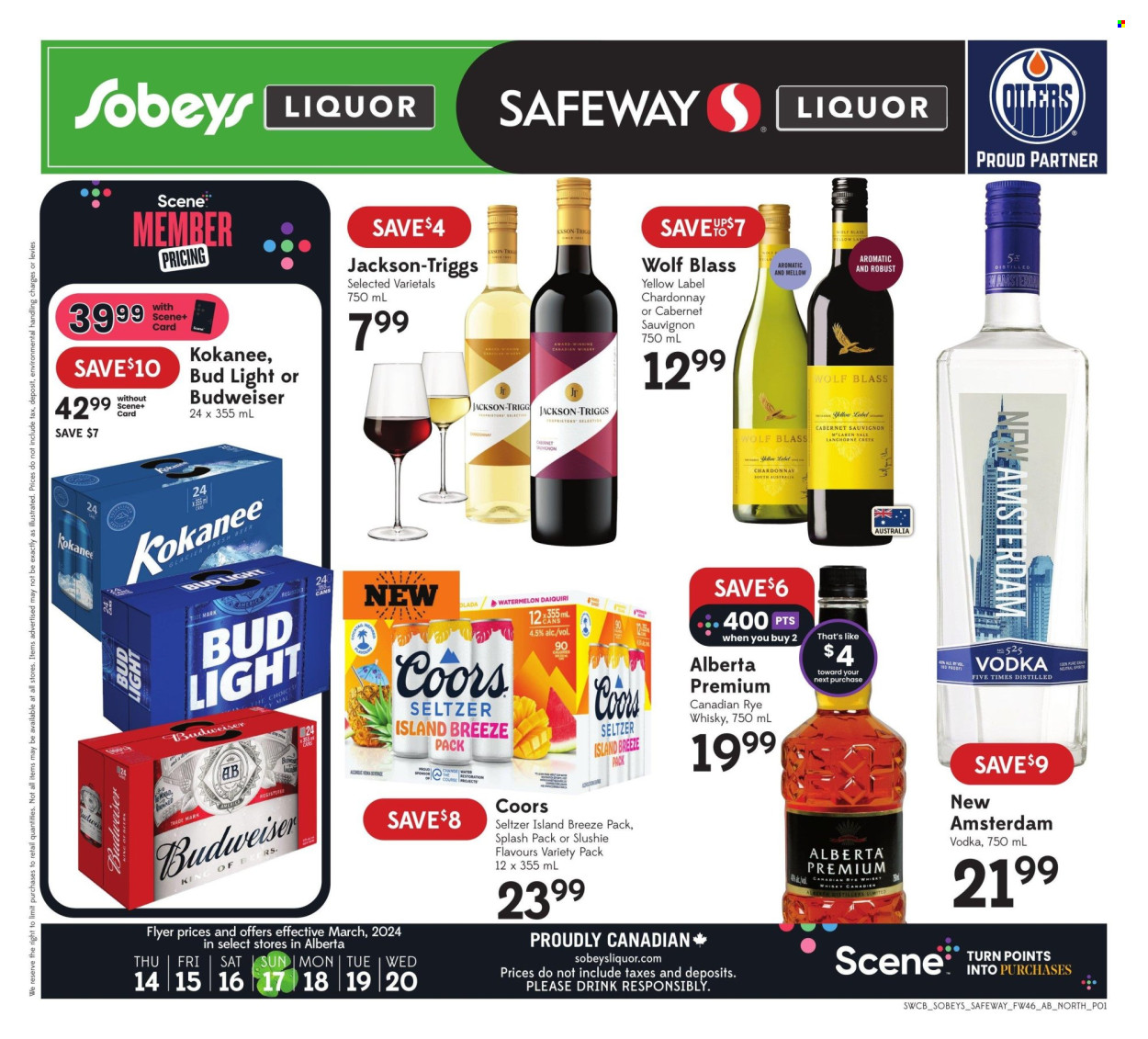 Sobeys Liquor flyer - March 14, 2024 - March 20, 2024. Page 1