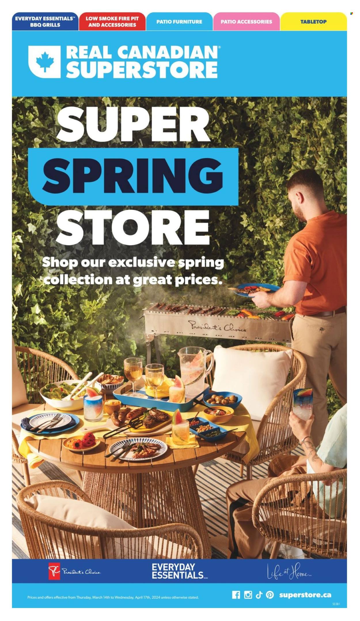 Real Canadian Superstore flyer - March 14, 2024 - April 17, 2024. Page 1